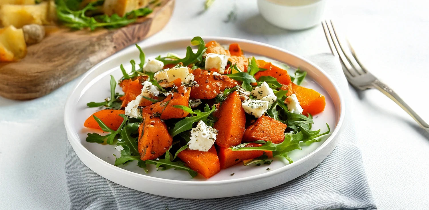 Süßkartoffel-Power-Salat mit Feta